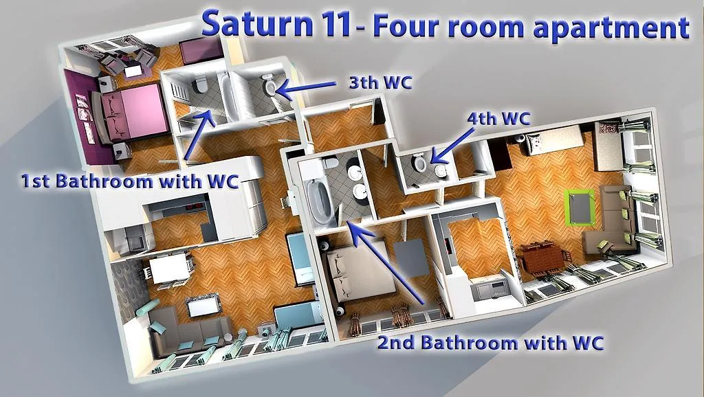 Saturn Apartments 0*, Prague